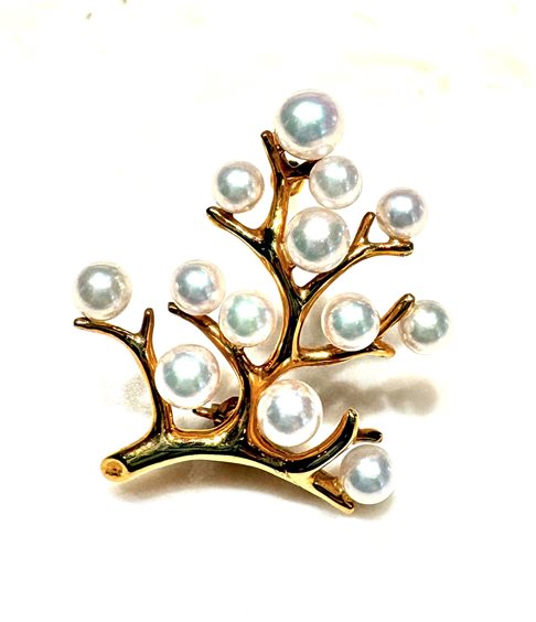Spilla Mikimoto Donna Perle in Oro Perla PB 357 - PB 357